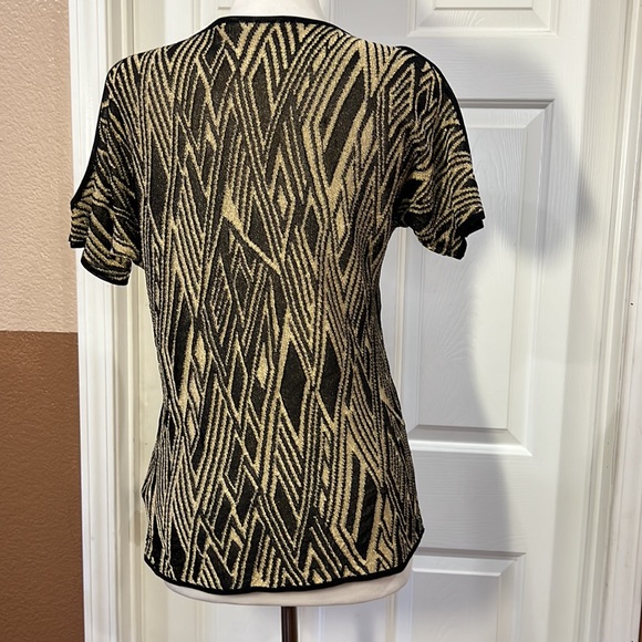 Ralph Lauren Black & Gold Blouse - Picture 6 of 9